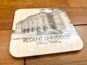 Regent University Library Building Coasters